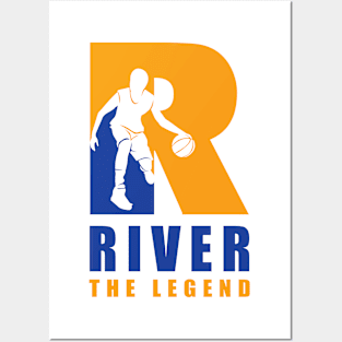 River Custom Player Basketball Your Name The Legend Posters and Art